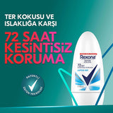 Rexona Cotton Dry Roll-On Deodorant for Women: 72-Hour Protection, Hypoallergenic, and Soft Cotton Extracts - Stay Fresh All Day.