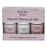 Rival Loves Me French Manicure Set with 20 Stencils 12 ml