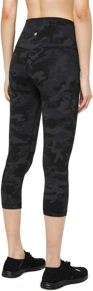lululemon Align Crop 21" (Heritage 365 Camo Deep Coal, 4)