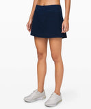 Lululemon Athletica Lululemon Pace Rival Mid Rise Skirt, 6, True Navy Tall