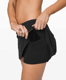 Lululemon Athletica Pace Rival MR Skirt (Black, Tall, Size 0)