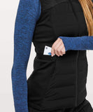 lululemon Down For It All Vest Sz 6 (Black)