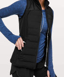 lululemon Down For It All Vest Sz 6 (Black)