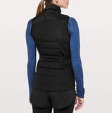 lululemon Down For It All Vest Sz 6 (Black)