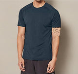 lululemon Men's Metal Vent Tech Short Sleeve Crew T-Shirt (Navy, XL)