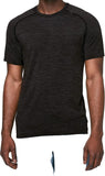 Lululemon Mens Metal Vent Tech Short Sleeve Shirt (Deep Coal Black, M)