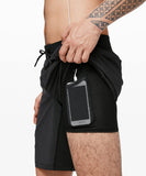 lululemon Men's T.H.E. Short (9" BLK (Linerless), S)