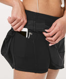 Lululemon Pace Rival Mid Rise Skirt (Black, Size 8)