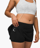 lululemon Pace Rival Skirt Regular 13" (Color 000, 4)