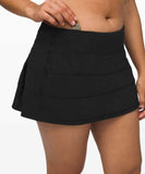 lululemon Pace Rival Skirt Regular 13" (Color 000, 4)