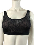 lululemon Shadow MESH Bra Leaf - BLK/Muus (M)