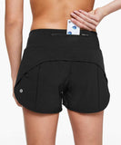 lululemon Speed Up Short Mid-Rise 4" Lined (Color 000, 10)