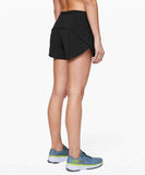 lululemon Speed Up Short Mid-Rise 4" Lined (Color 000, 10)