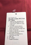 lululemon Wunder Under HR Crop 23" Scallop - CHIA (Chianti)