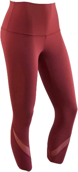 lululemon Wunder Under HR Crop 23" Scallop - CHIA (Chianti)