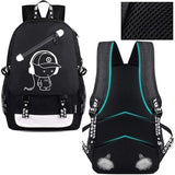 Luminous Backpack Noctilucent School Bags Daypack USB chargeing Port Laptop Bag