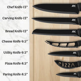 Lux Decor Collection Kitchen Knife Set Ultra Sharp Stainless Steel Knives Set
