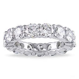 Luxury 6 CTTW Sterling Silver CZ Eternity Ring