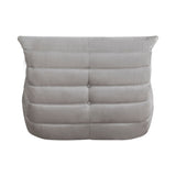 Luxury Accent Chair Button-Tufted Detail Gray Microfiber Comfy Chair Living Room Furniture 1pc