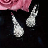 Luxury Eight Heart Earrings with Cubic Zirconia