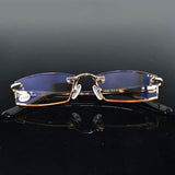 Luxury Men Diamond Glasses