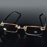 Luxury Men Diamond Glasses