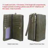 Luxury Women's Leather Clutch Wallet