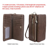 Luxury Women's Leather Clutch Wallet