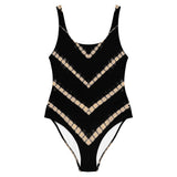 Lyra One Piece Swimsuit in Black Shibori