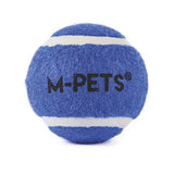 M-Pets Hop Tennis Ball Dog Toy Blue 3-Pack 5 cm