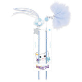 M-Pets Mooncat Interactive Wand Toy Blue Feather 2-Pack 40cm
