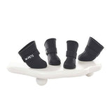 M-Pets Rainy Day Waterproof Dog Boots Black X-Small 2.6x3.5 cm