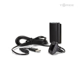 Xbox 360 Controller Charge Kit Black (Battery & Charging Cable)