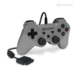 PS2 Wired Controller Silver (Brave Warrior)