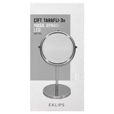 Eklips Metal Double-Sided 3X LED Vanity Mirror