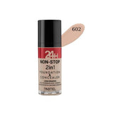 Pastel 24H Non-Stop 2-in-1 Foundation Concealer - Long Lasting, Cruelty-Free, Vegan Makeup
