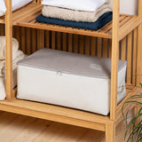 Ocean Home 4-Piece Gray Collapsible Storage Basket Set for Home Organization