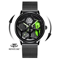 Car Wheel Hub Quartz Watch - Military Sport Design