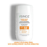 Sinoz SPF50+ Sunscreen for Dark Spots: Brightening Facial Sunscreen with Alpha Arbutin & Hyaluronic Acid Ð Non-Greasy, Daily Sun Protection for Hyperpigmentation