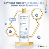 Dove Hair Therapy Hydration Spa Shampoo: Intense Moisture for Dry & Damaged Hair - Hyaluronic Acid, Deep Scalp Care, Stronger Hair