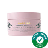 SHAZ & KIKS Balancing Clay Hair Cleanser Shampoo - Natural, Vegan, Detoxifying & Strengthening Shampoo for Oily Scalp & Hair Thinning