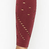 Victorias Secret Sport Seamless High Rise Red Currant Tights, Size XS