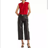 Lauren Ralph Lauren Georgette Short Sleeve Blouse, Size 14