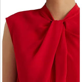 Lauren Ralph Lauren Georgette Short Sleeve Blouse, Size 14