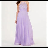 B. Darlin Womens Juniors Embellished Empire Waist Halter Dress, Size 3/4
