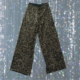 French Connection Aida Sequined Wide-Leg Pants