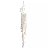 Macrame Woven Wall Hanging Boho Tapestry Moon Star Dreamcatcher Home Decor