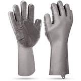 Magic Silicone Brush Dishwashing Gloves