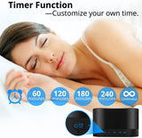 Magicteam Sound Machine White Noise Machine with 20 Non Looping Natural Soothing Sounds Memory Function 32 Levels of Volume Powered by AC or USB and Sleep Sound Timer Therapy for Baby Kids Adults