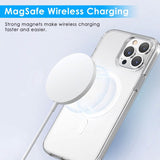 Magnetic Clear Phone Case Shockproof  Transparent Phone Cover